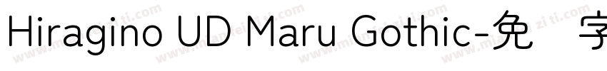 Hiragino UD Maru Gothic字体转换